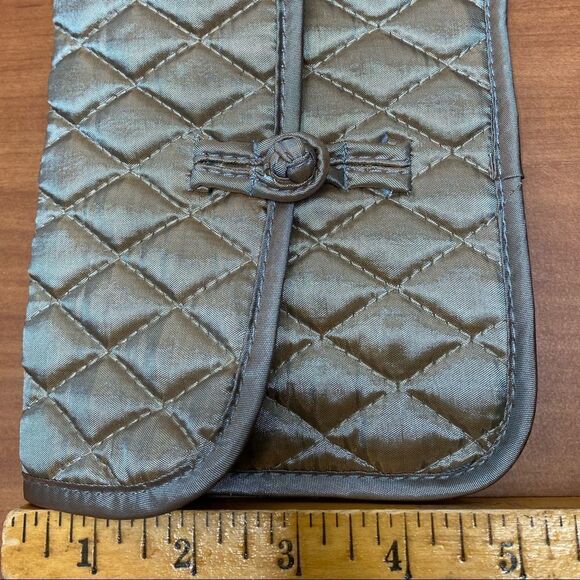 Brighton “Your True Color" Quilted Cosmetic Bag Travel Jewelry Pouches khaki - Picture 9 of 9